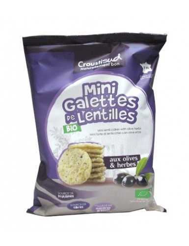 Mini Galettes de Lentilles aux Olives & Herbes Bio