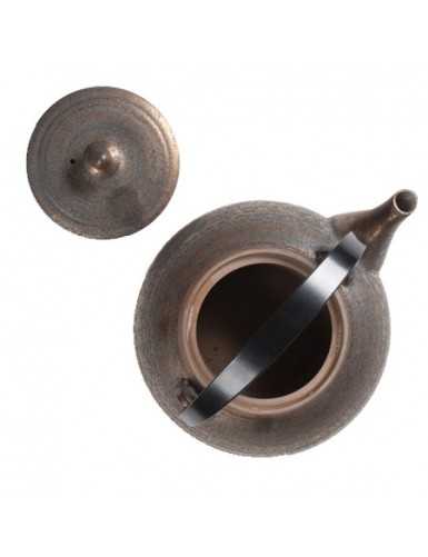 Théière porcelaine - CHEONGDONG -patine bronze