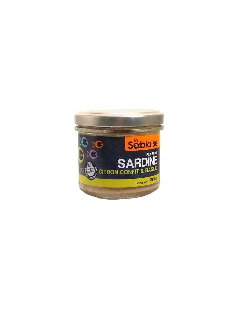 Rillettes de Sardines au citron confit et au basilic